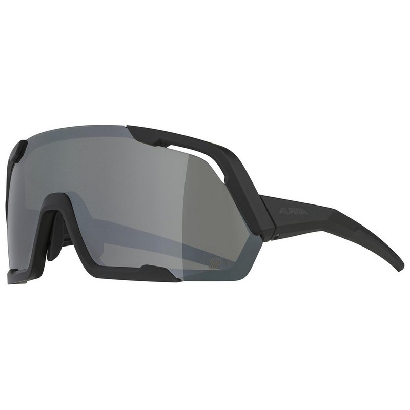 Rocket Q-Lite Montat Matte Black Mirrored Sunglasses
