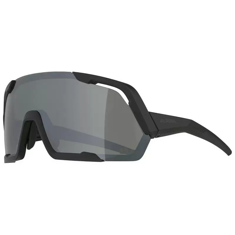 Rocket Q-Lite Montat Matte Black Mirrored Sunglasses - image