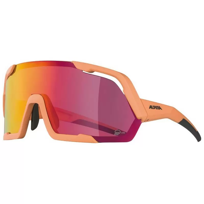 Rocket Q-Lite sunglasses Peach mirrored frame - image