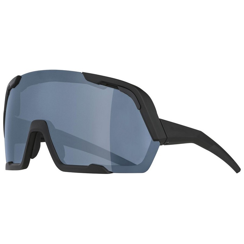 Rocket Bold sunglasses Matte black mirrored frame