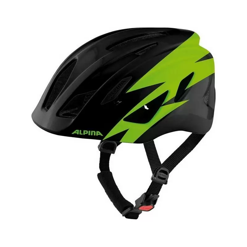 Junior Helmet Pico Black/Green Gloss One Size (50-55cm) - image