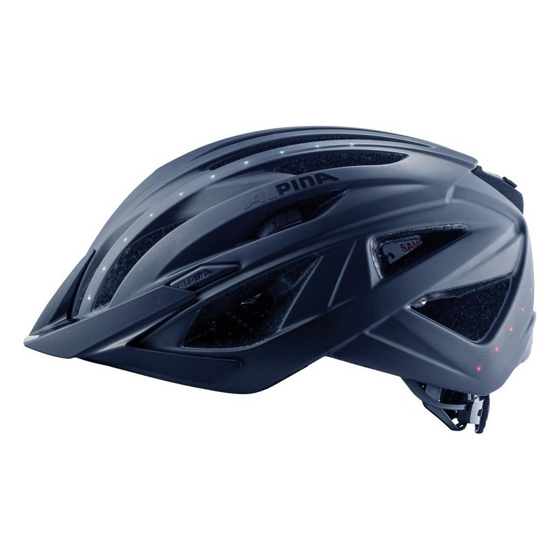 Casco City Haga LED Azzurro (51-56cm)