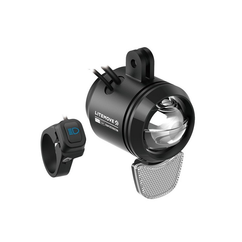 AE-130 light for E-Bikes with support above