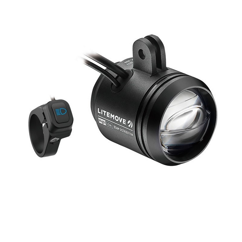 AE-200 light for Speed Pedelecs adapter above