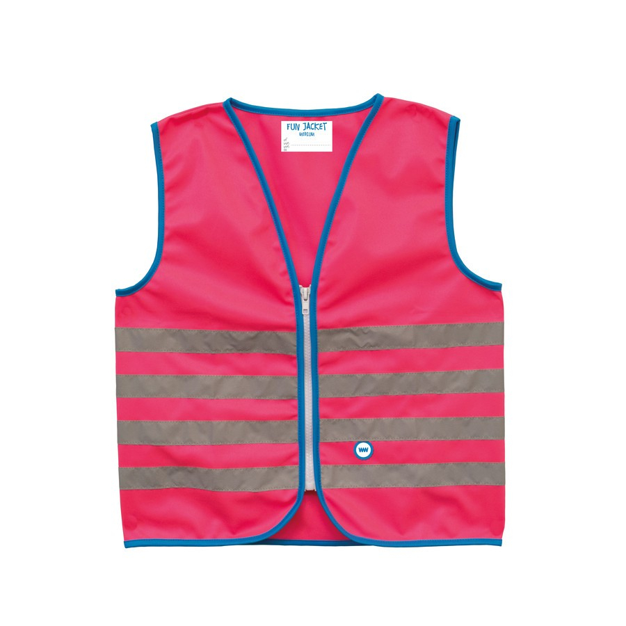 Gilet di salvataggio Fun Jacket bambini pink con fasce riflettenti taglia M