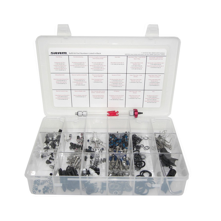 Kit Tacklebox ricambi per freni Guide