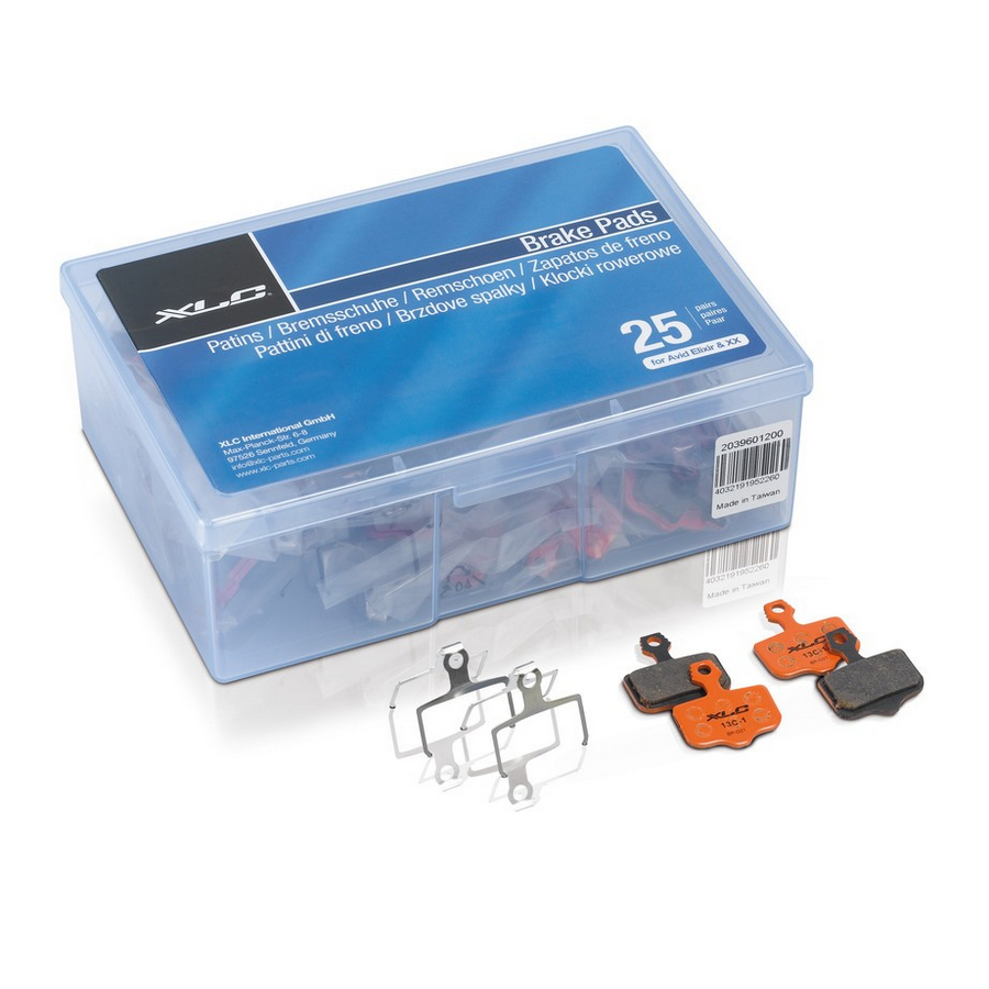 Scheibenbremsbeläge avid elixir/xx Shopbox mit Satz 25 Stück orange organisch