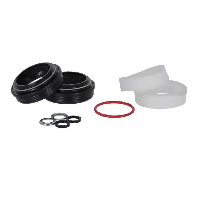 Upgrade-Kit Gabelstaubschutz 30 mm mit schwarzem Flansch - image