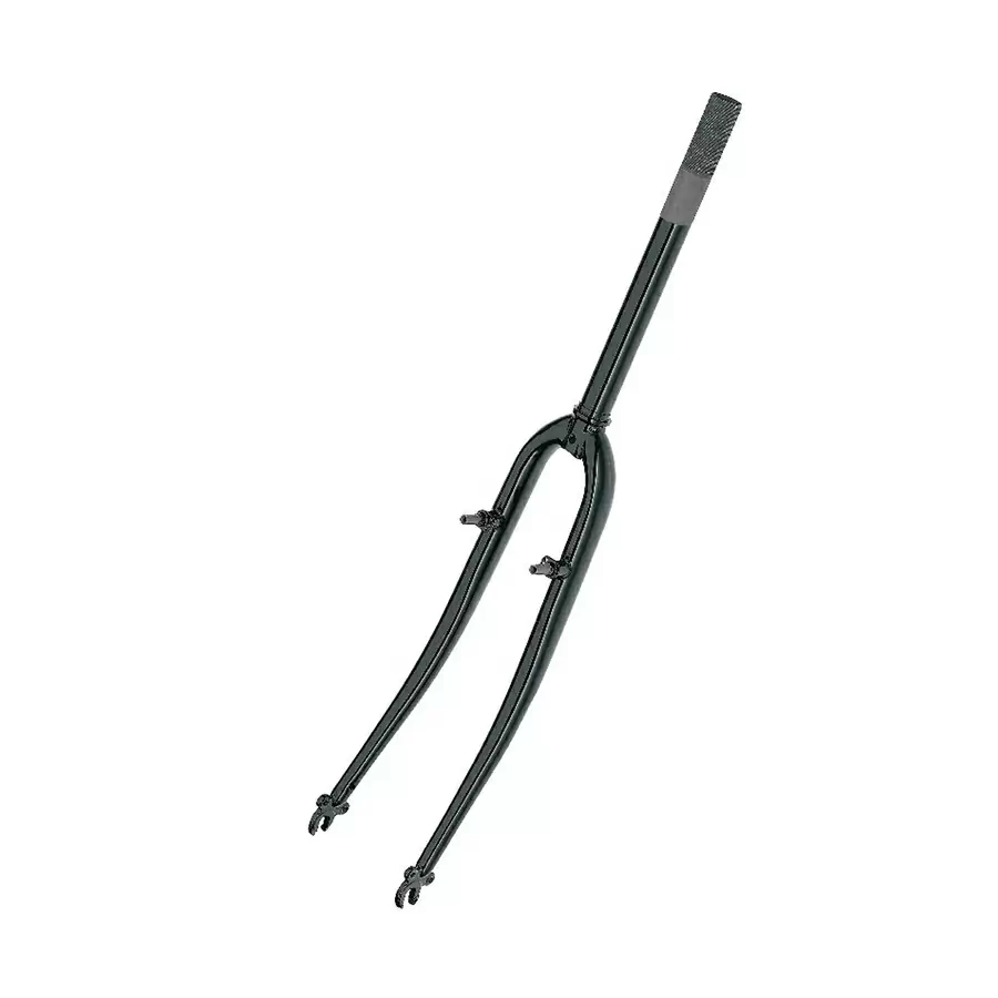 Mtb fork 26'' Hi-Ten steel black 1'' v-brake 230mm / 65mm - image