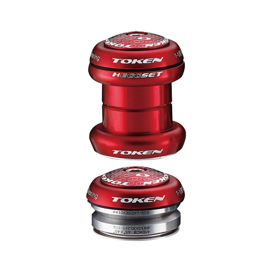 Headset 060 hEGGset 2in1 ahead 1-1/8'' red 34/41mm