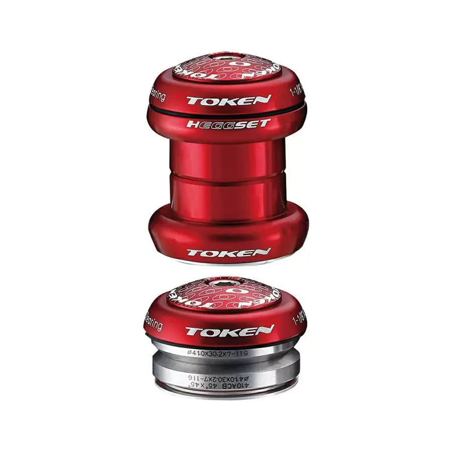 Headset 060 hEGGset 2in1 ahead 1-1/8'' red 34/41mm - image