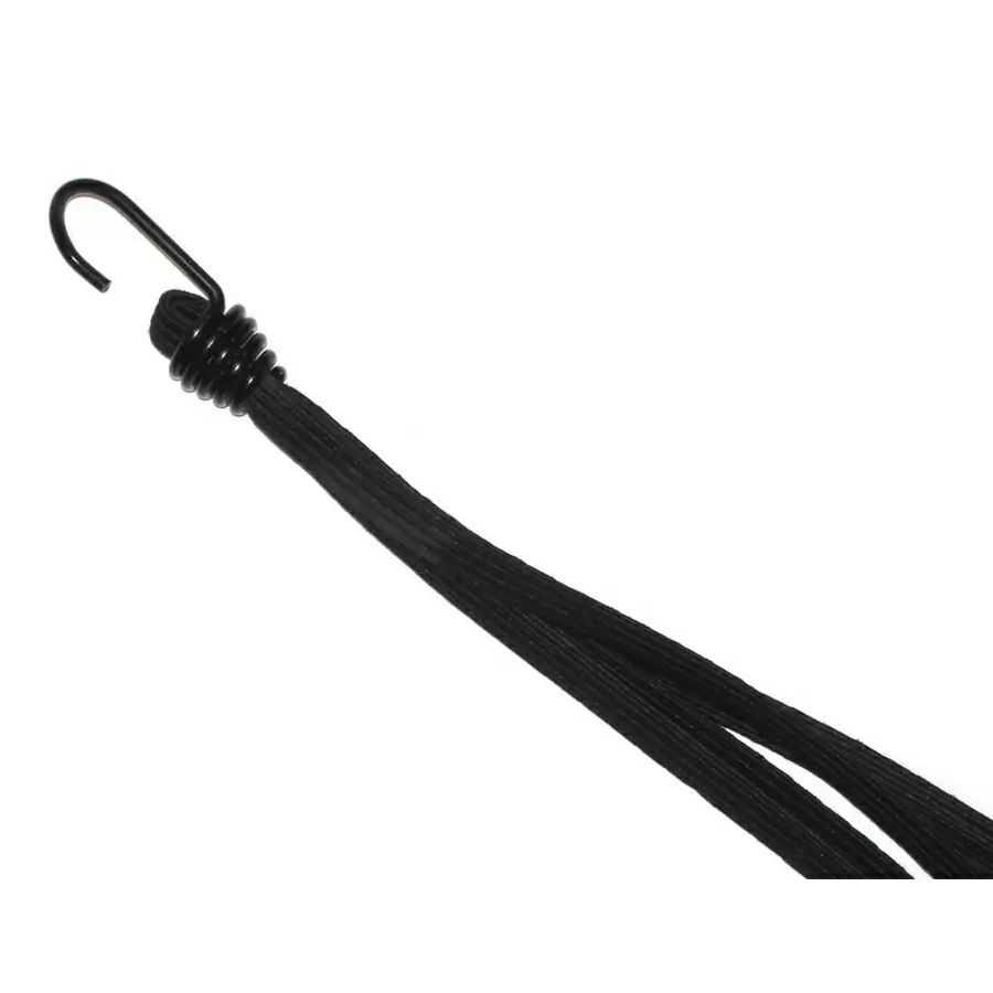 tensioning straps with metal hooks black - image