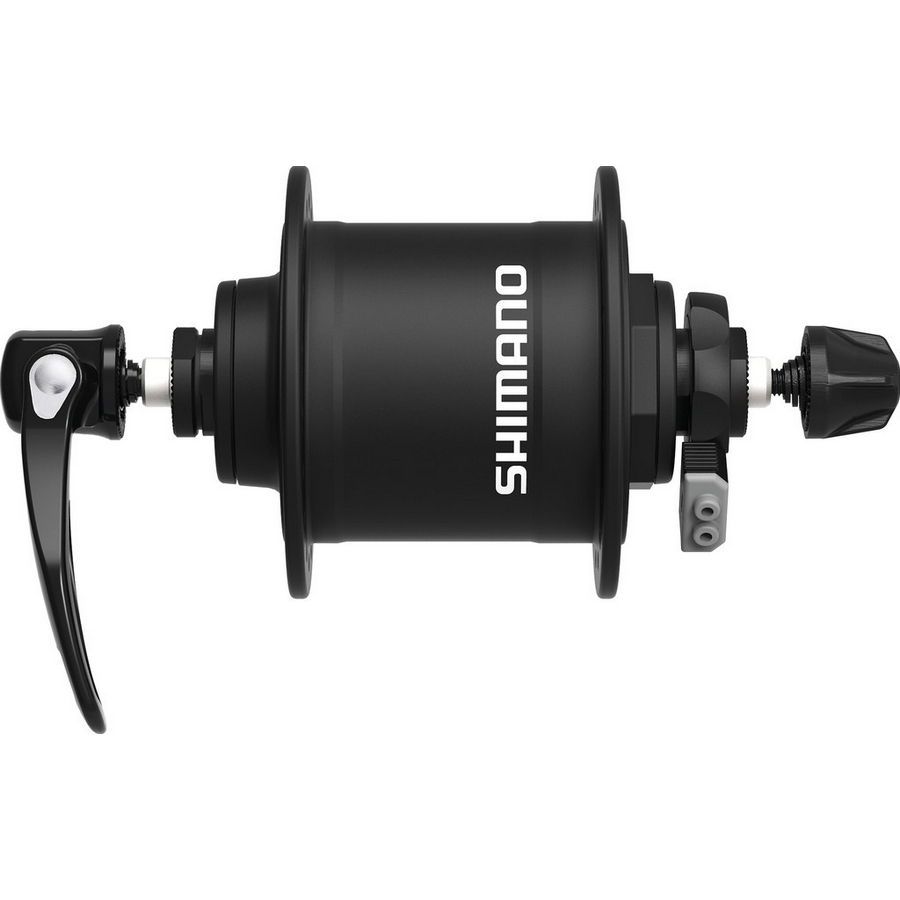 Fw-hub dinamo dht4000 100mm 32 agujeros con cierre rápido negro