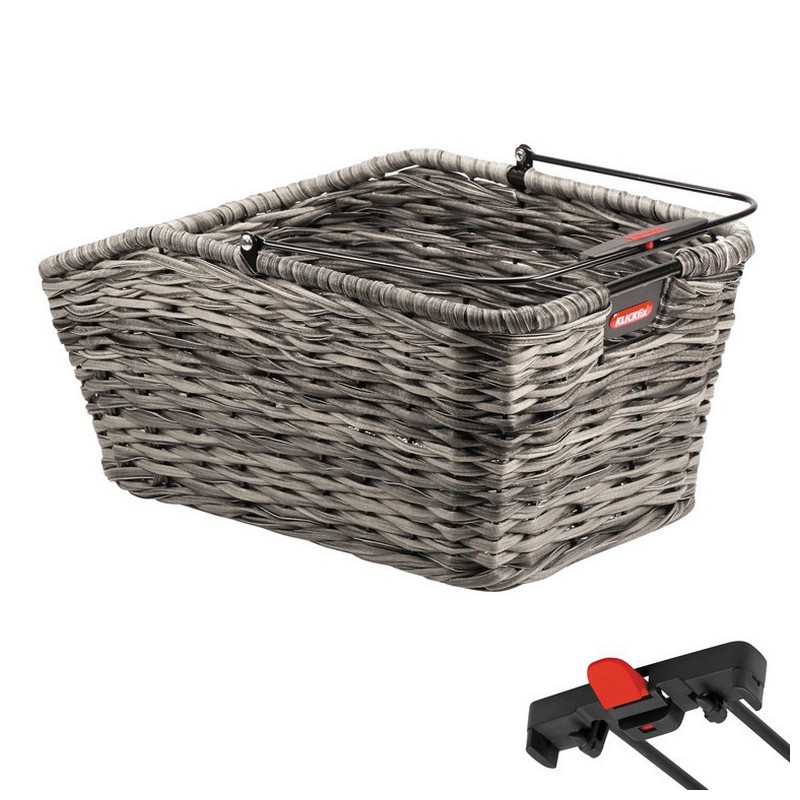 Cestino posteriore Structura grigio 44x24x20cm intrecciato per Rackt 18 litri