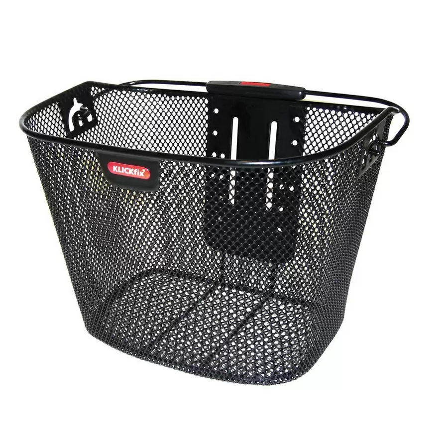Front basket 16 litres close-meshed black - image