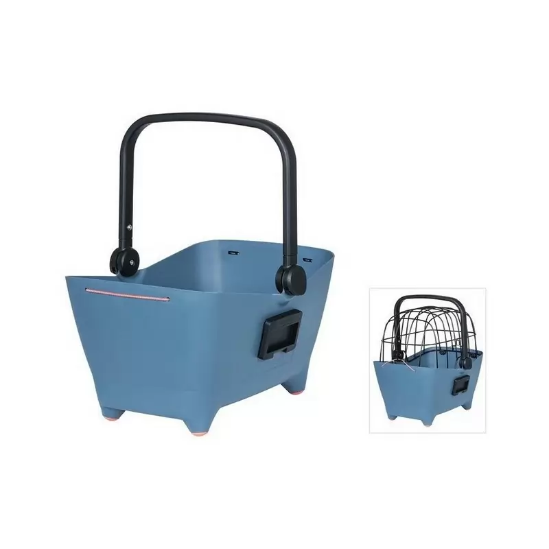 Front Wheel Pet Basket Buddy KF System Plastic Blue - image