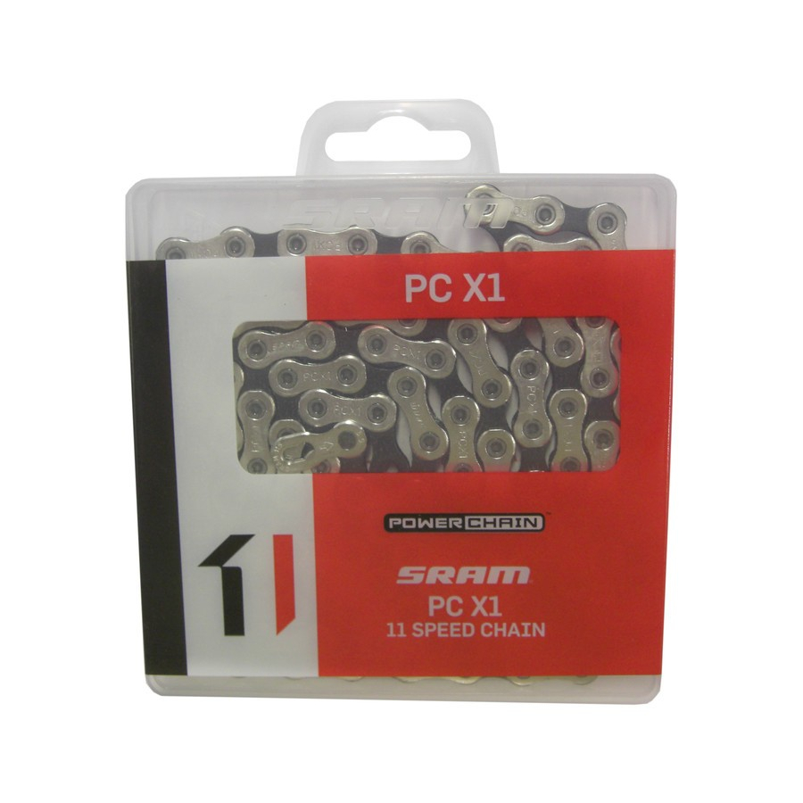 Chain pc x1 11 speed 118 links silver black