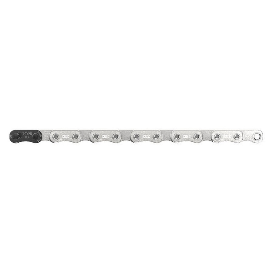 GX T-type chain 126 links Flattop 12v Silver