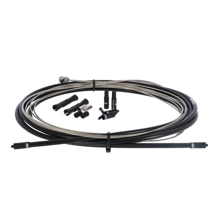 Kit de cables de freno MTB slick wire 5mm negro