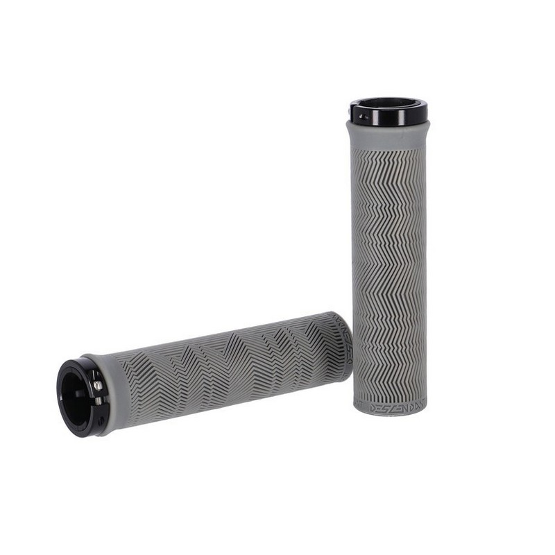 Puños Lock-On Descendant 133 mm Gris