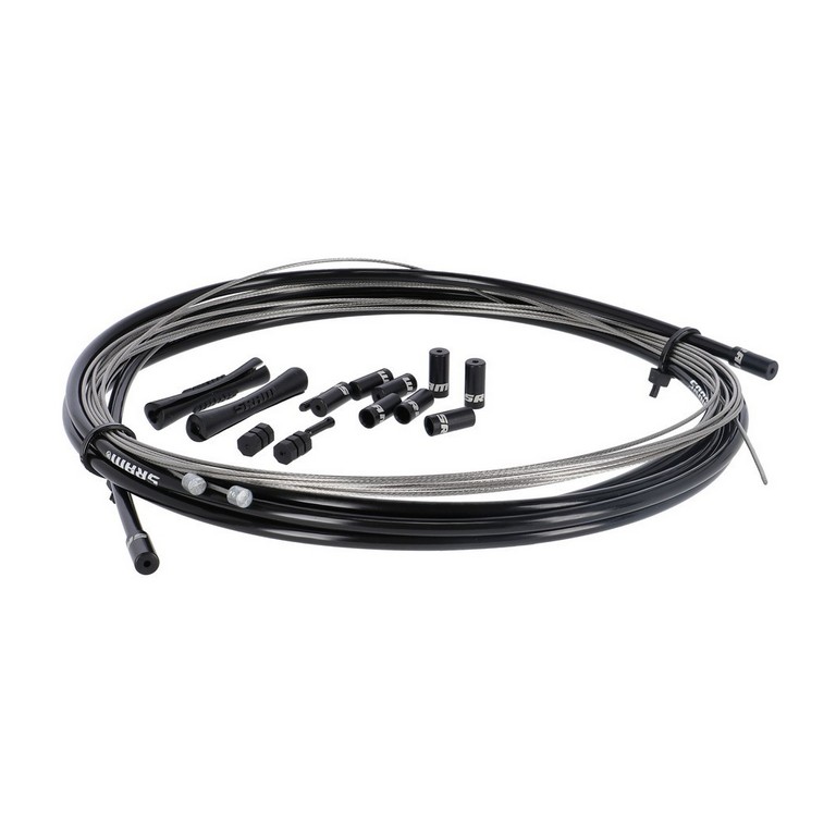 Câble de dérailleur kit route/vtt noir 4mm