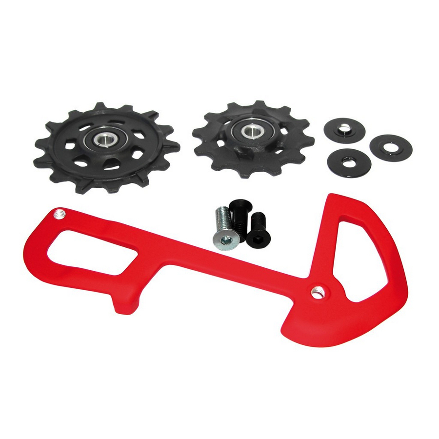 Kit Jaula Interior y Poleas Cambio X01 / X1 12v Rojo