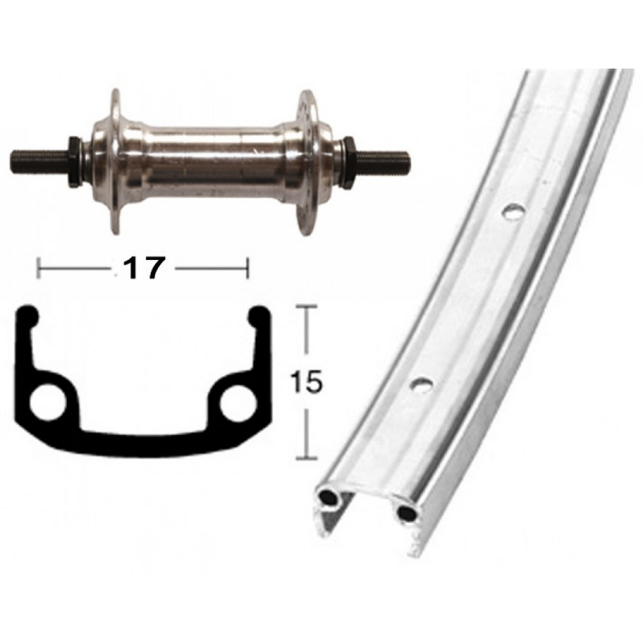 Komplettes Vorderrad 27