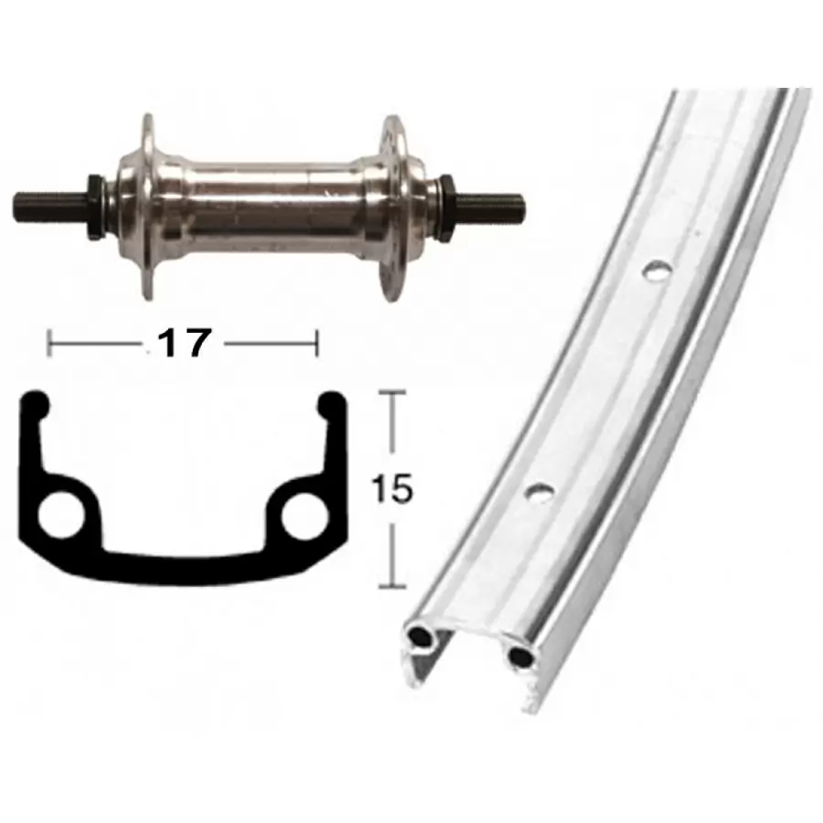 Komplettes Vorderrad 27