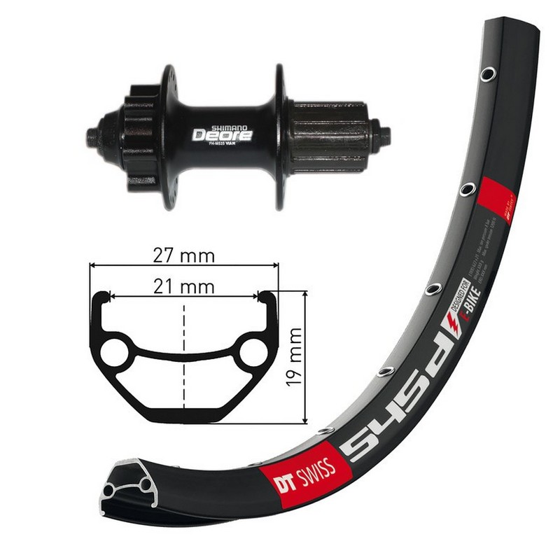 Rueda trasera 26x1.90 