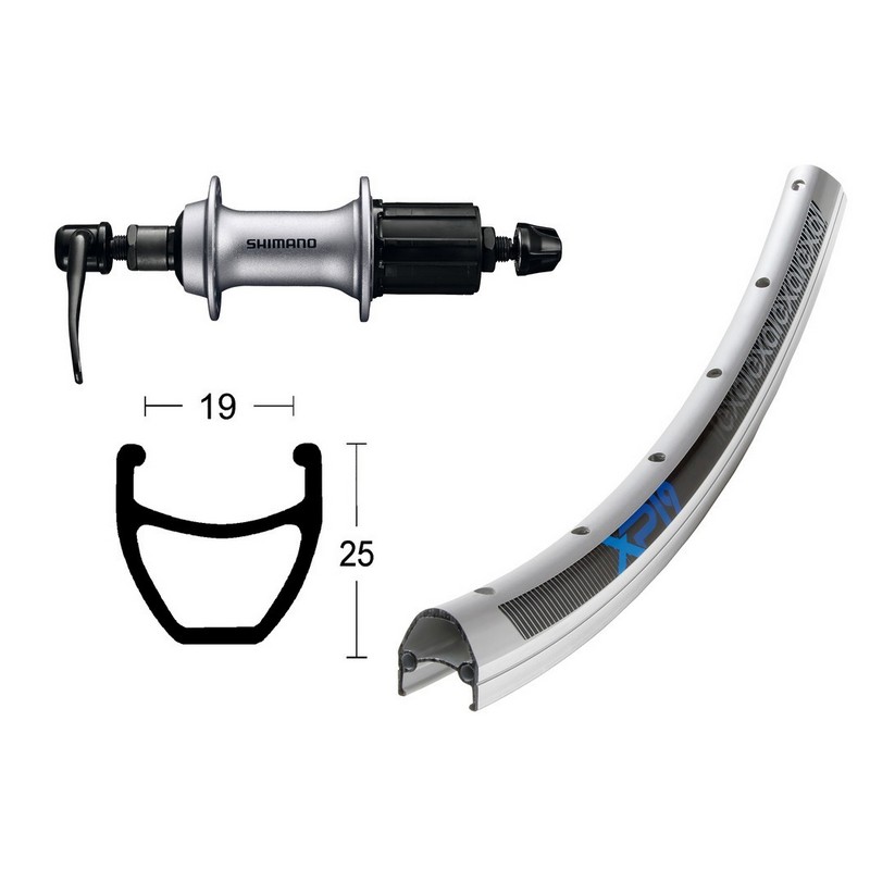 Rueda trasera 28x1.75 