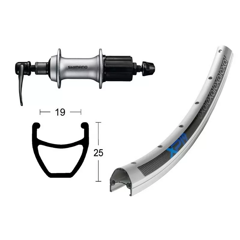 Rueda trasera 28x1.75 