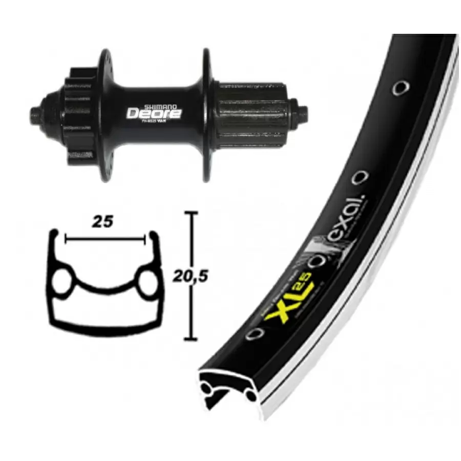 RW 26X1.9DIORE 8-11V DISCO 6H. negro. 36h. ,, Negro, Niro Niro Raggi - image
