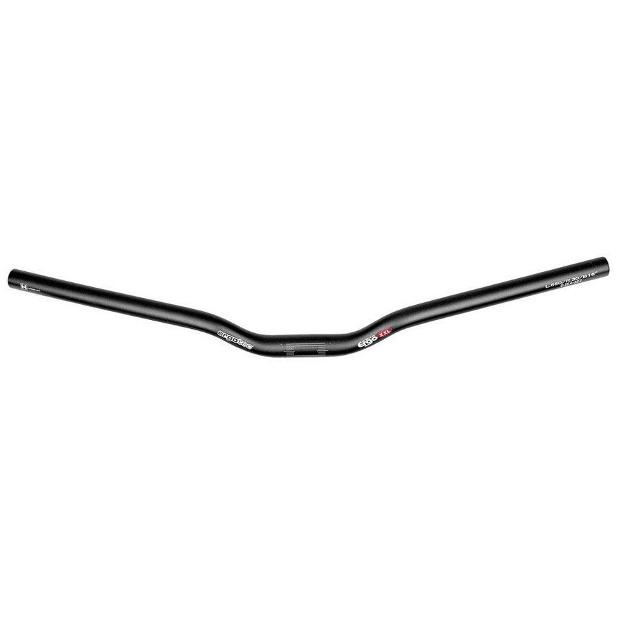 Manubrio ergo xxl alluminio nero / opaco 25,4 mm