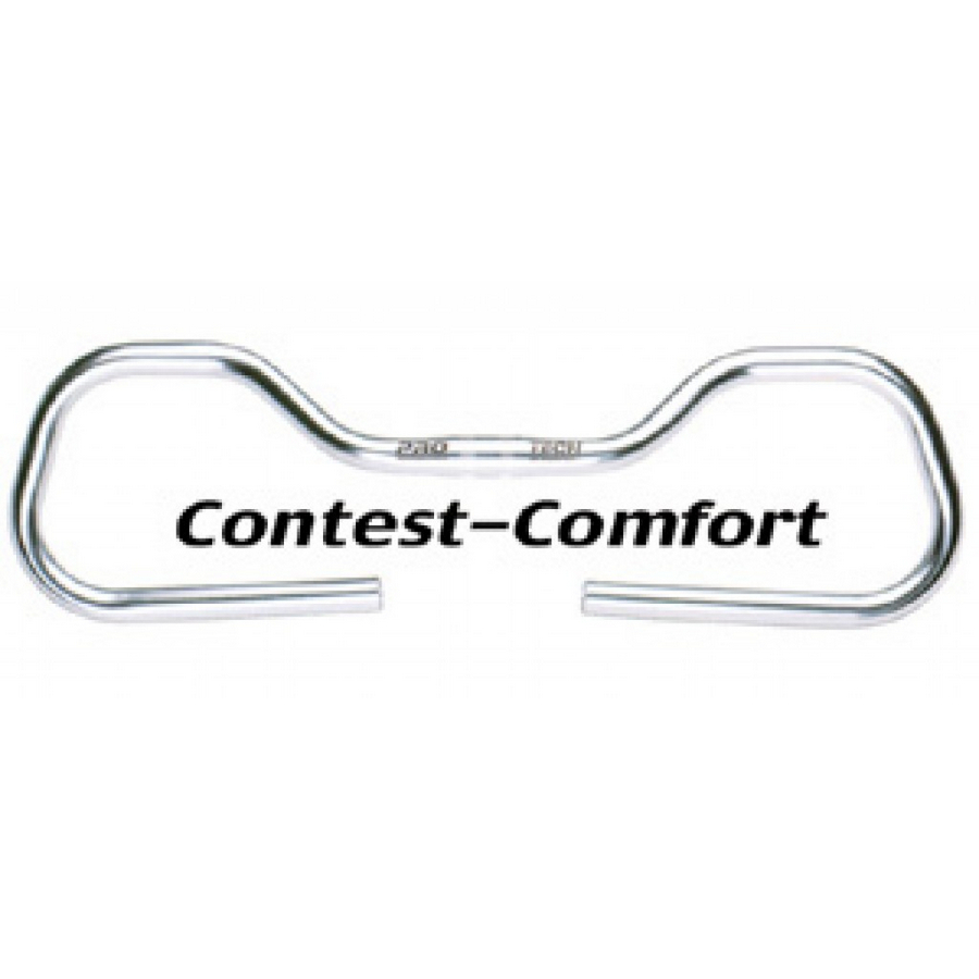 Multifunction handlebar contest comfort aluminum silver 0°