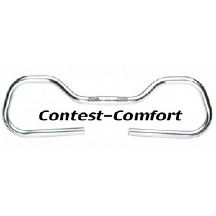 Multifunction handlebar contest comfort aluminum silver 0° - image