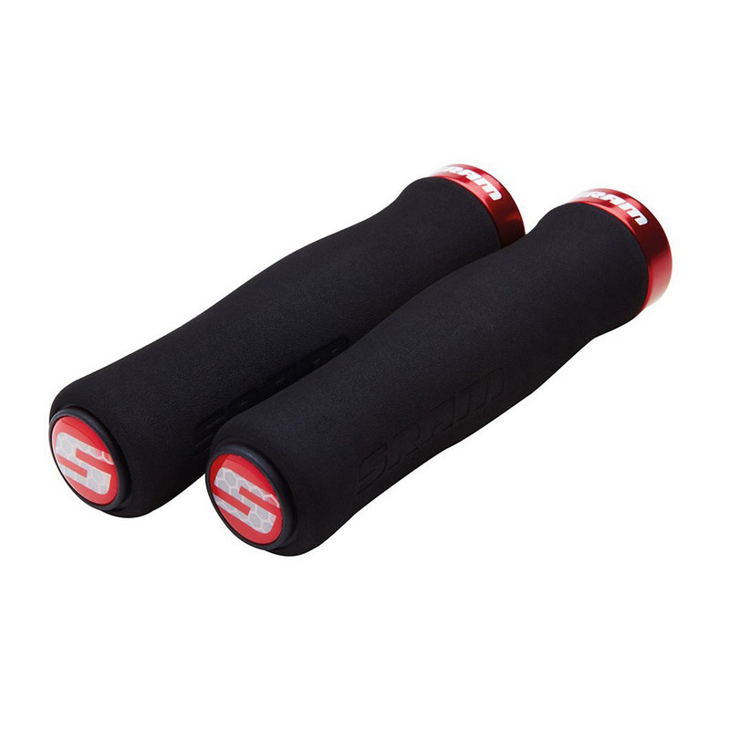 Locking Grip Contour Foam 129mm MTB Negro/Rojo