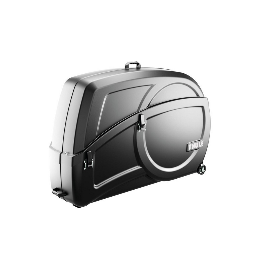 Bike suitcase round trippro pack n pedal black with mountingstand