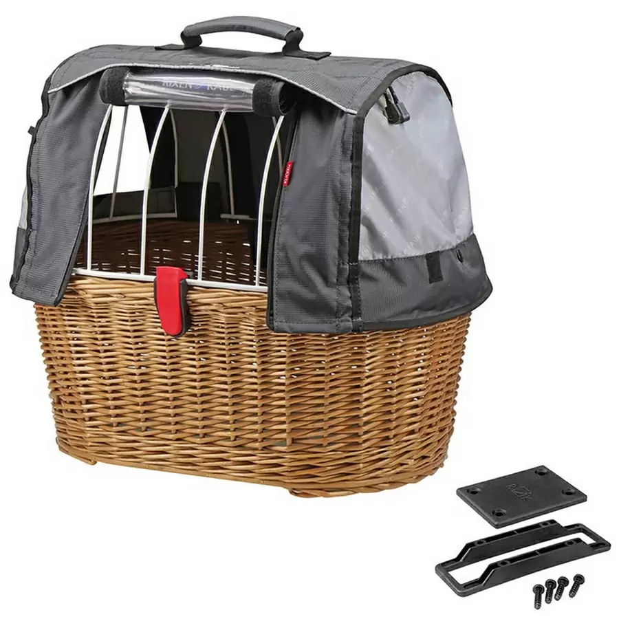 Basket for dogs doggy basket plus brown 45x52x36cm - image