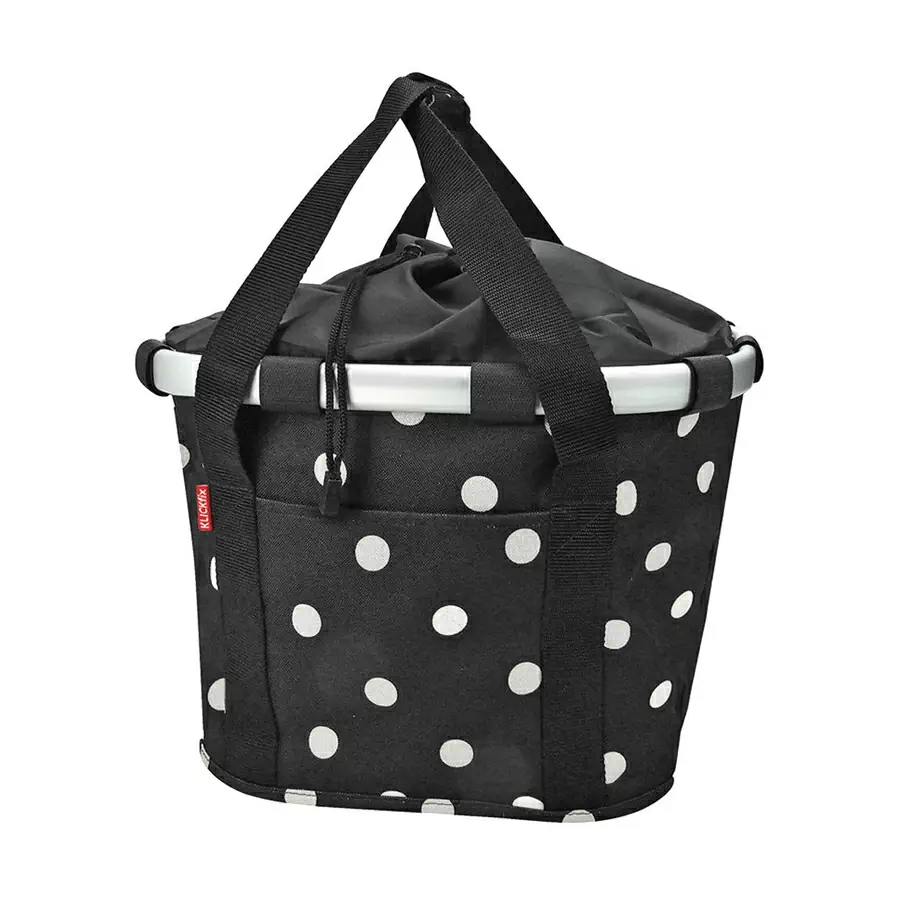 City-bag reisenthel bike basket black dots 35 x 28 x 26 cm - image