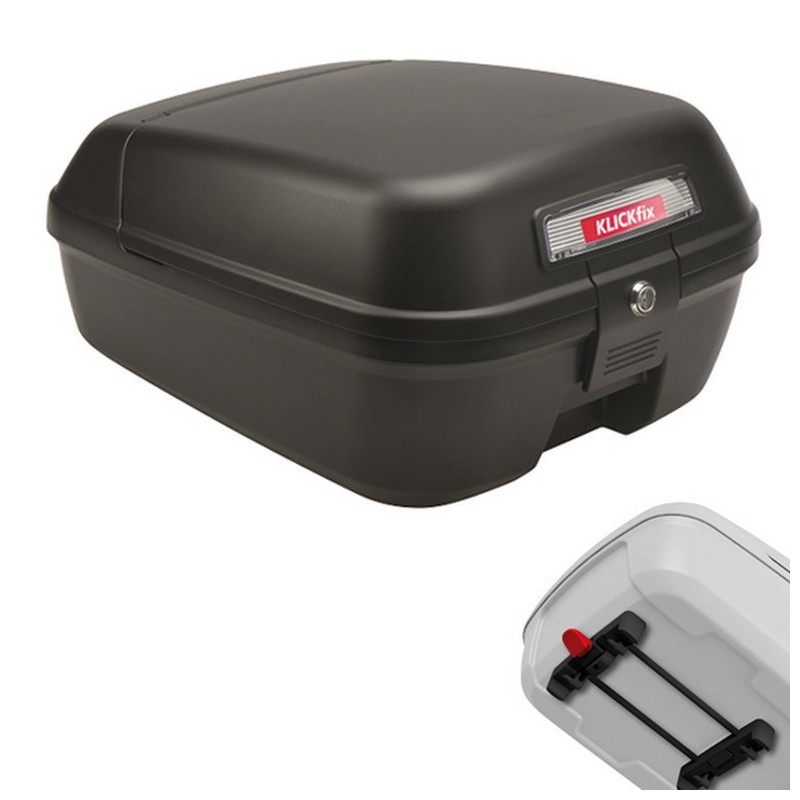 Schwarze Citybox 25x35x18cm mit Racktime Adapter