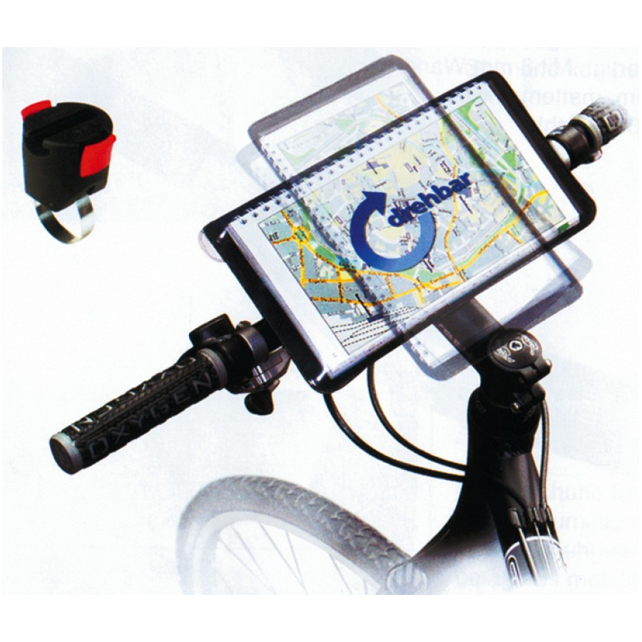 Mapa de bicicleta/caminhada - suporte freeliner haste-od guiador fixável giratório