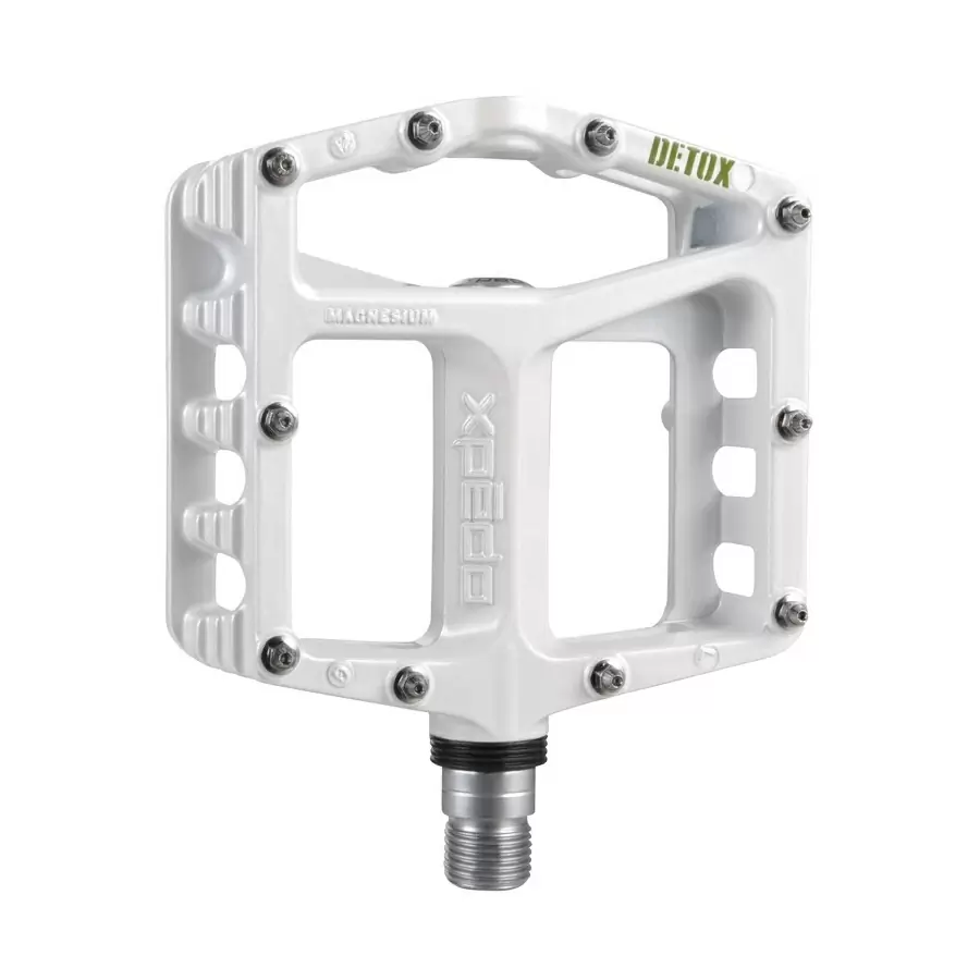 Mtb pedal detox 23 9/16'' whithe magnesium - image