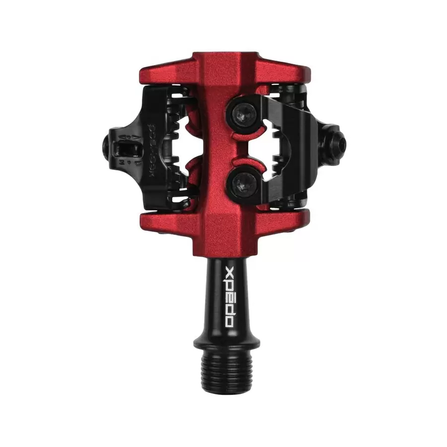 pareja de pedales automáticos xmf-10ac negro / rojo 9/16'' ciclocross spd - image