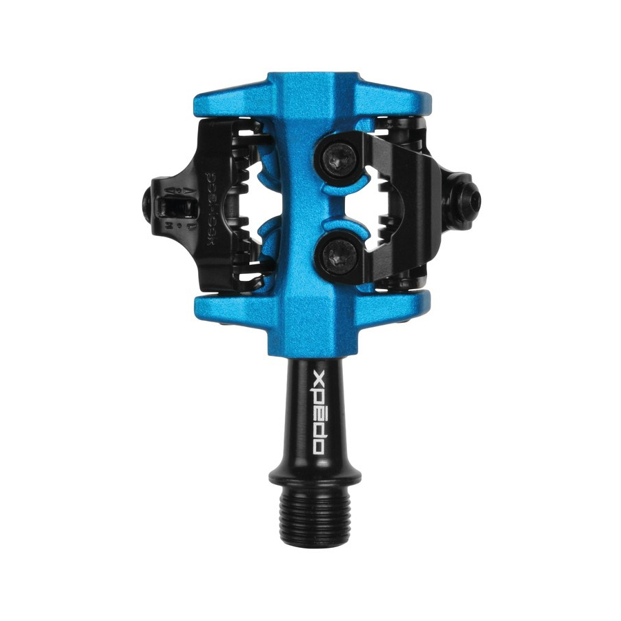 pareja de pedales automáticos xmf-10ac negro / azul 9/16'' ciclocross spd