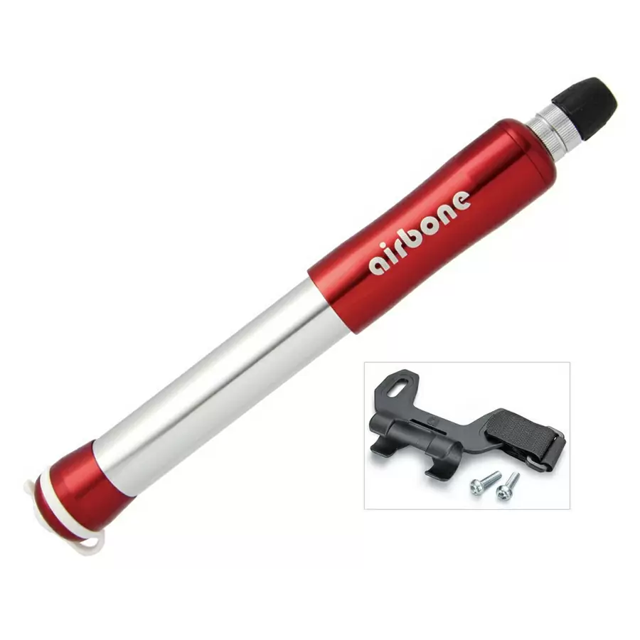 Mous Tail Mini ZT-509 Mini pompe rouge 210 mm avec support - image