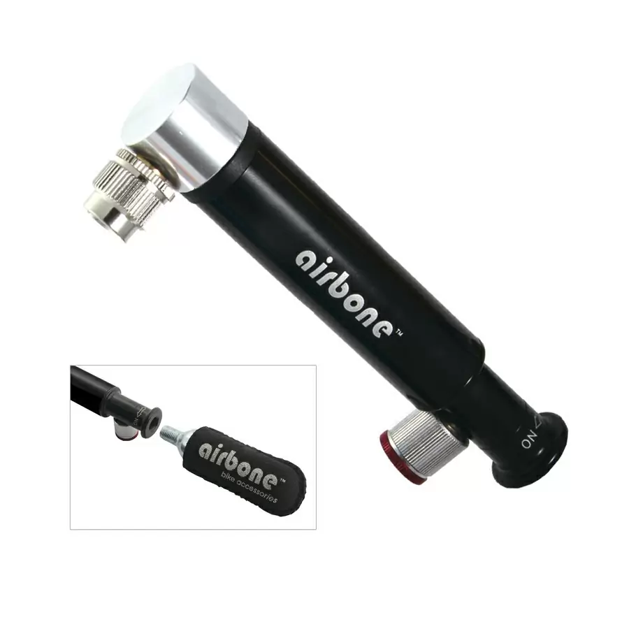 Dunlop Mini Luftpumpe mit 3 Adapter Minipumpe