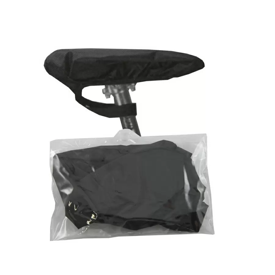 Protector de lluvia para sillín negro - image