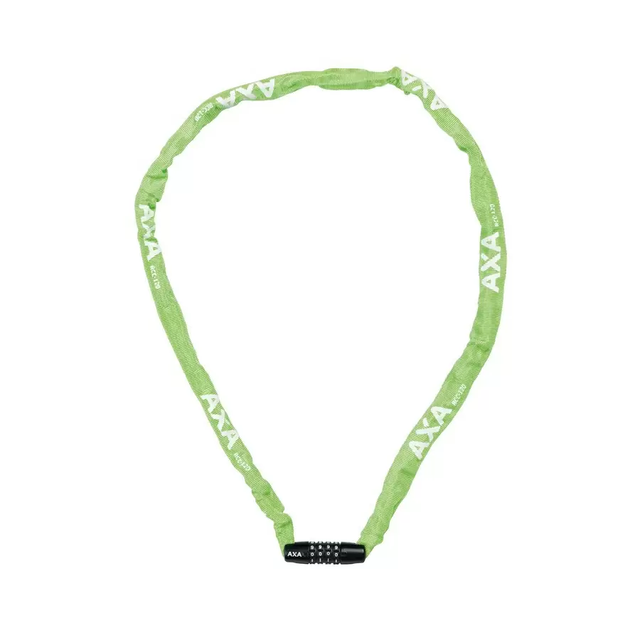 Lucchetto catena rigida rcc 120 lunghezza 120cm 3,5x3,5 verde - image