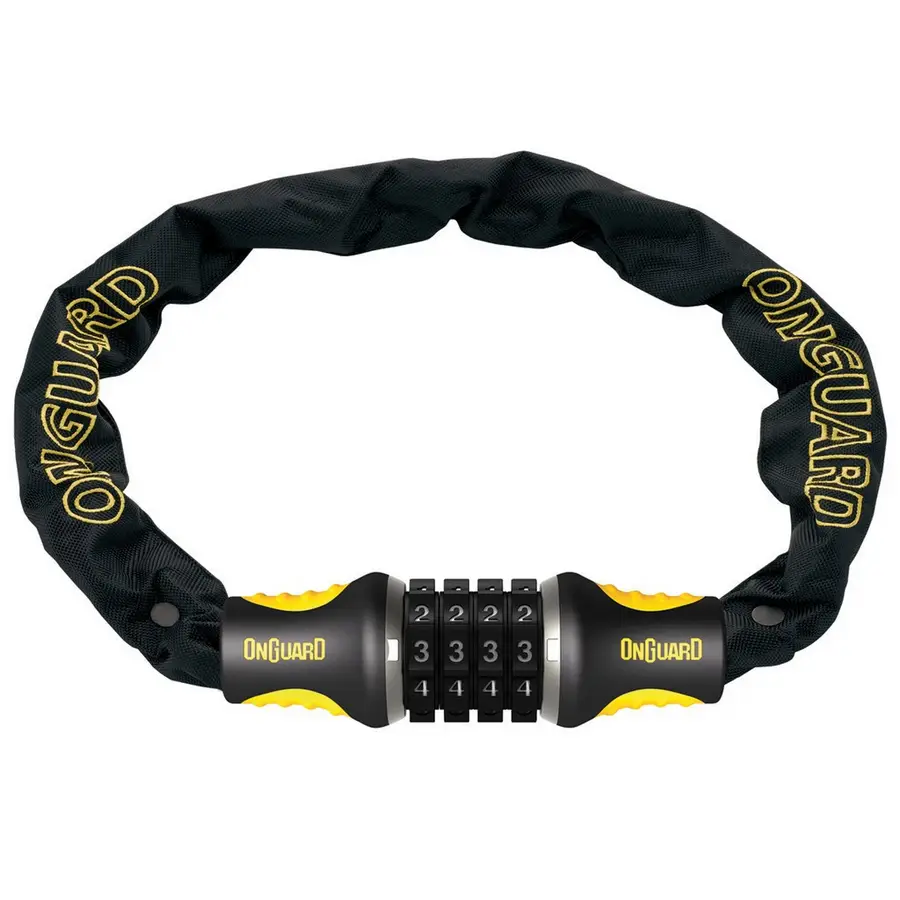 Lucchetto catena mastiff combo 1200x6mm acciaio rinforzato titanio - image