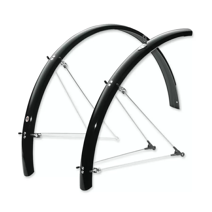 Parafanghi trekking 28'', 45mm, forma lunga color argento senza contatto - image